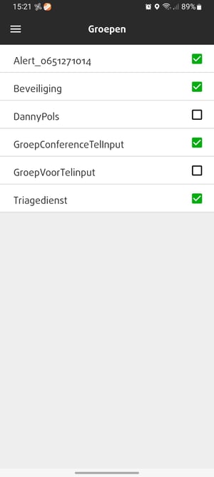 Personal groepen